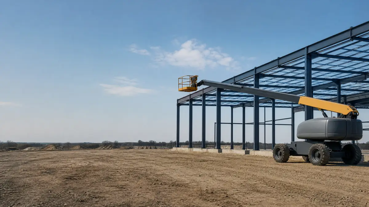 Boom Lifts jobsite access in Cleveland
